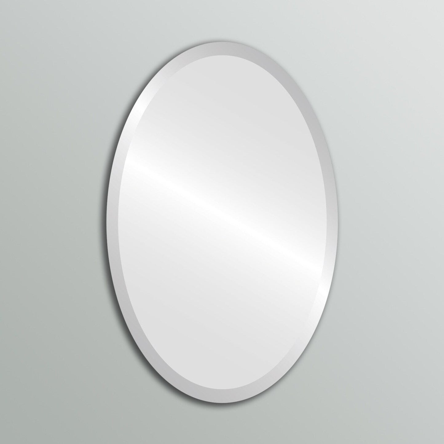 Miroir ovale biseauté Wells sans cadre