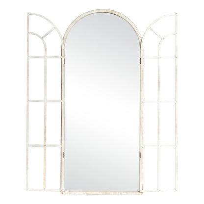 Miroir de fenêtre en bois arqué 180 cm L x 79 cm l