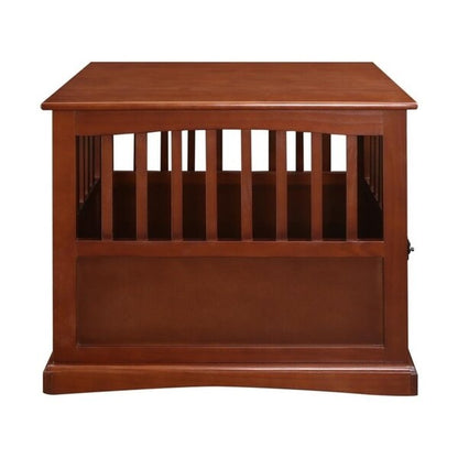 Table d'appoint en bois avec cage pour animaux et porte verrouillable