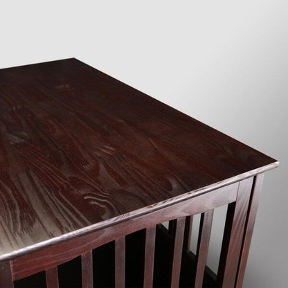 Table d'appoint en bois avec cage pour animaux et porte verrouillable