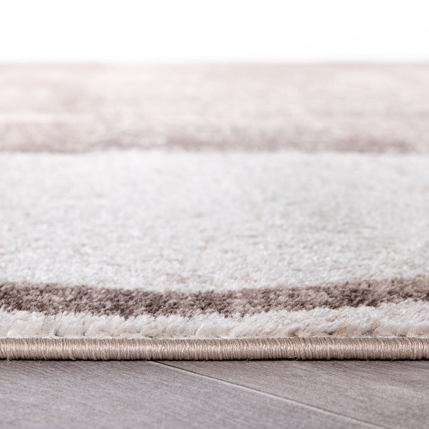 Tapis rond abstrait en polypropylène fabriqué à la machine par World Rug Gallery