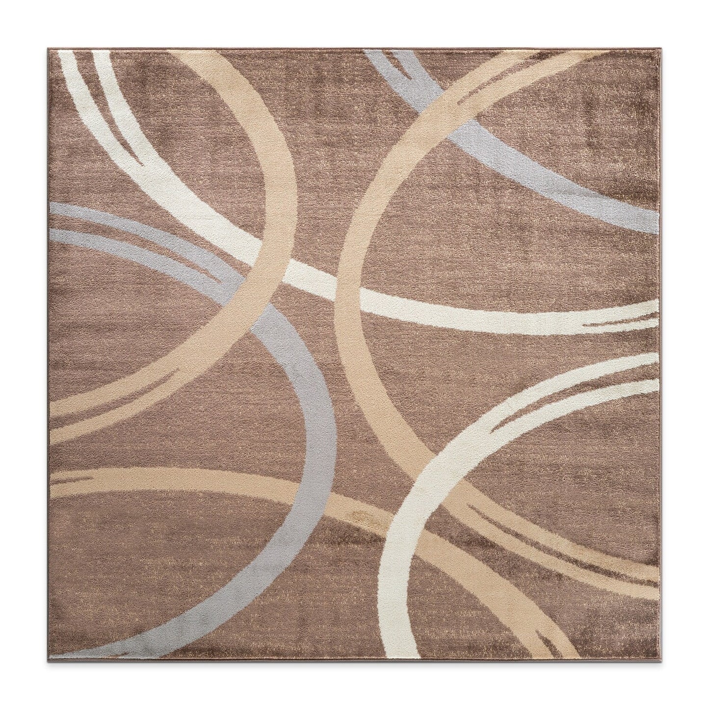 Tapis contemporain à motif de cercles abstraits, collection World Rug Gallery