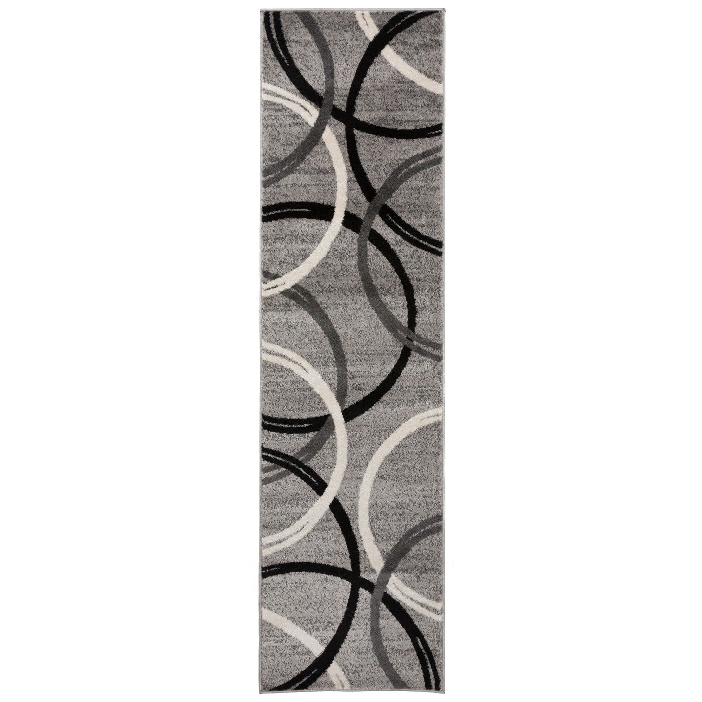 Tapis contemporain à motif de cercles abstraits, collection World Rug Gallery