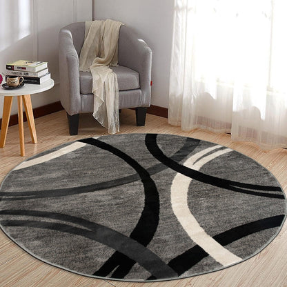 Tapis contemporain à motif de cercles abstraits, collection World Rug Gallery
