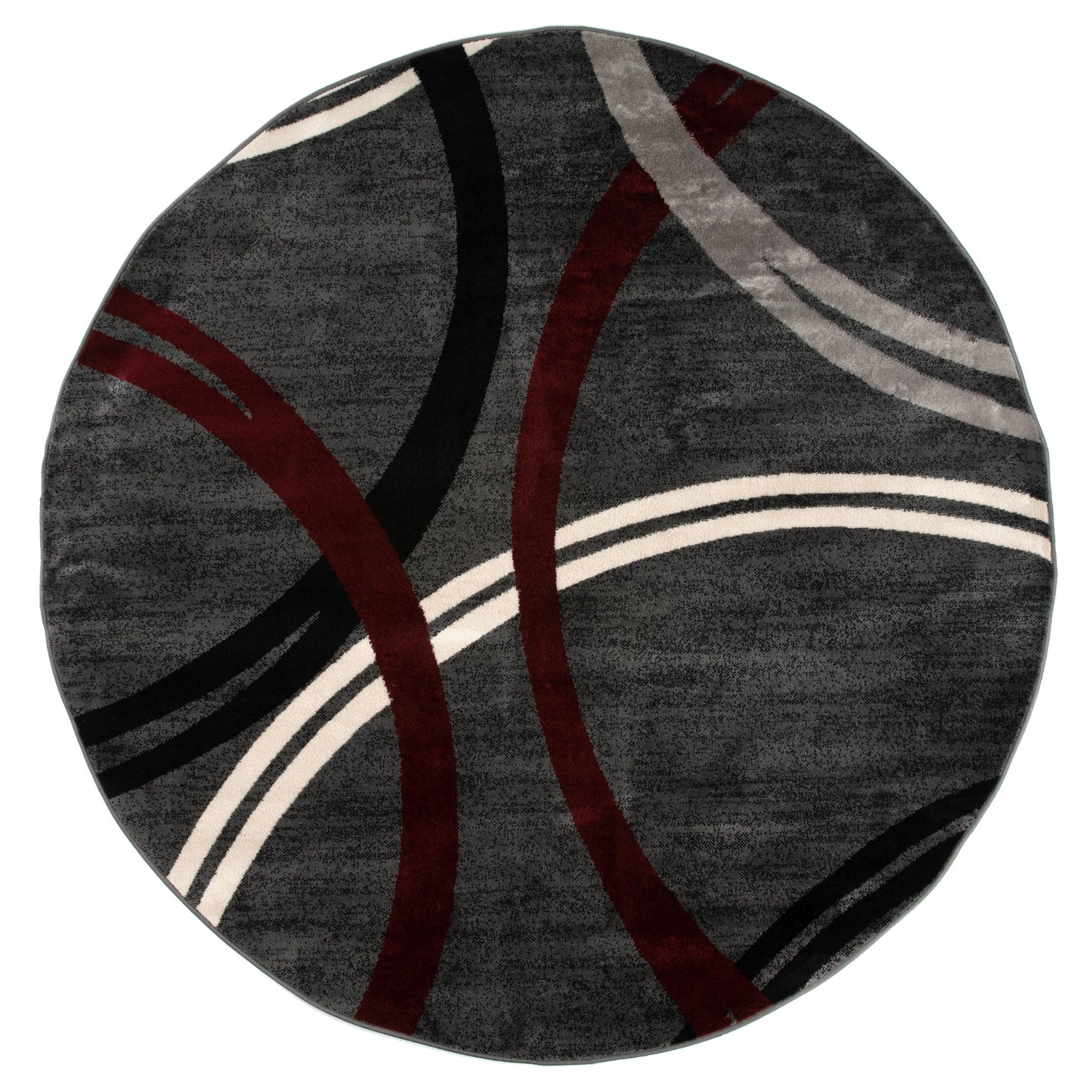 Tapis contemporain à motif de cercles abstraits, collection World Rug Gallery