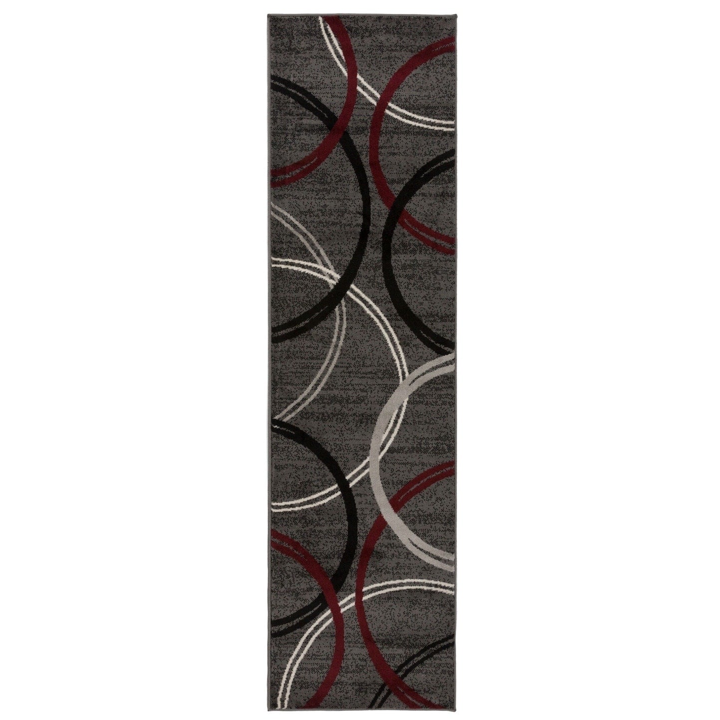 Tapis contemporain à motif de cercles abstraits, collection World Rug Gallery