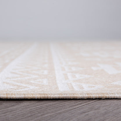 Tapis d'intérieur/extérieur texturé géométrique bohème vieilli World Rug Gallery