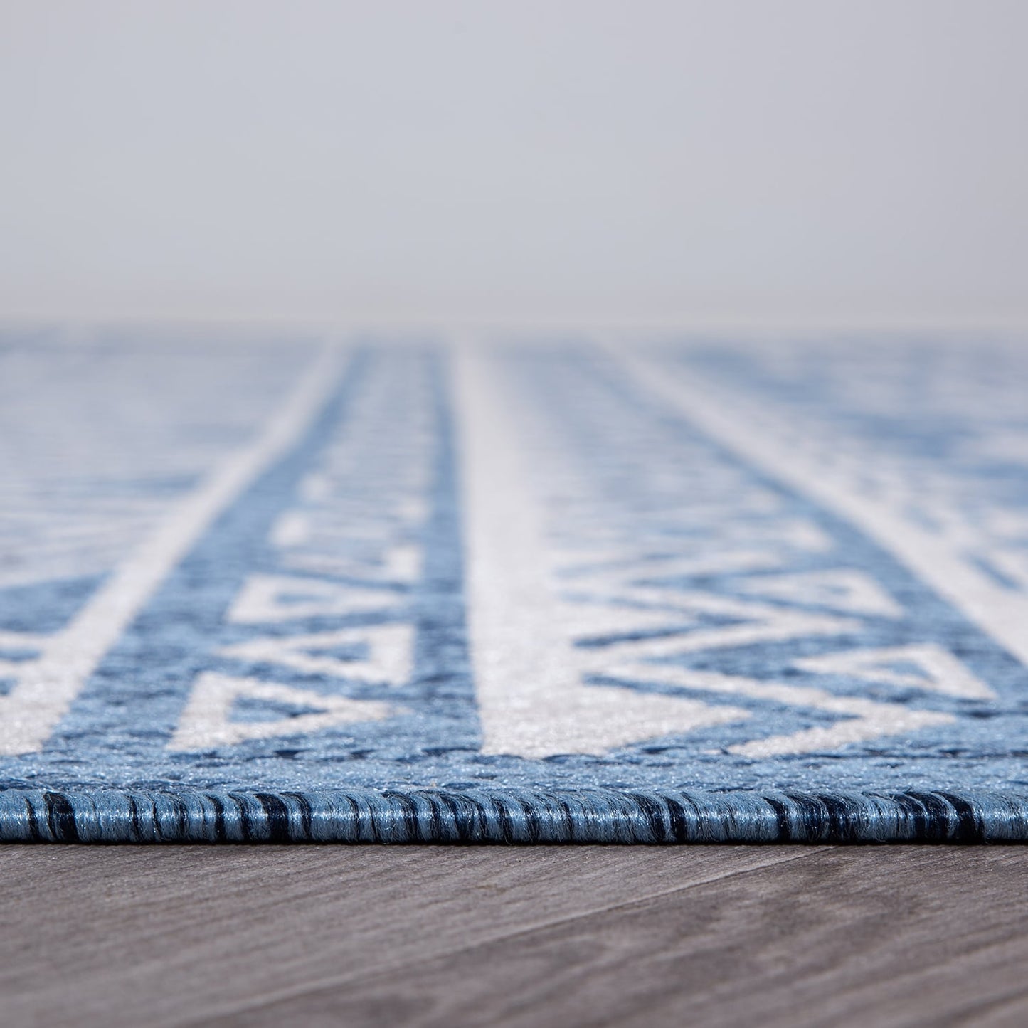 Tapis d'intérieur/extérieur texturé géométrique bohème vieilli World Rug Gallery