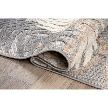 Tapis d'intérieur/extérieur moderne à motif floral tropical de World Rug Gallery