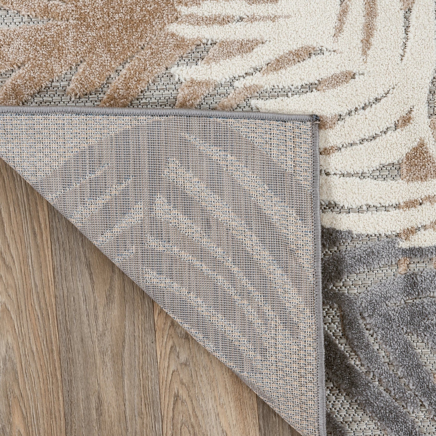 Tapis d'intérieur/extérieur moderne à motif floral tropical de World Rug Gallery