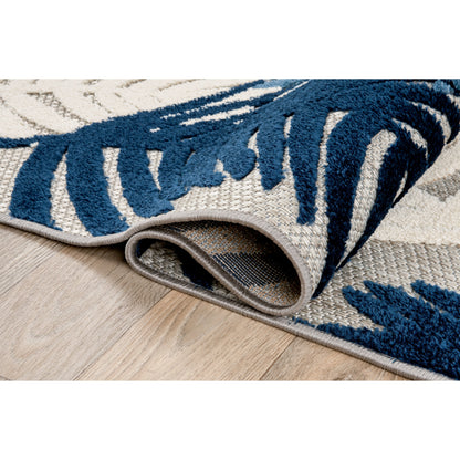 Tapis d'intérieur/extérieur moderne à motif floral tropical de World Rug Gallery