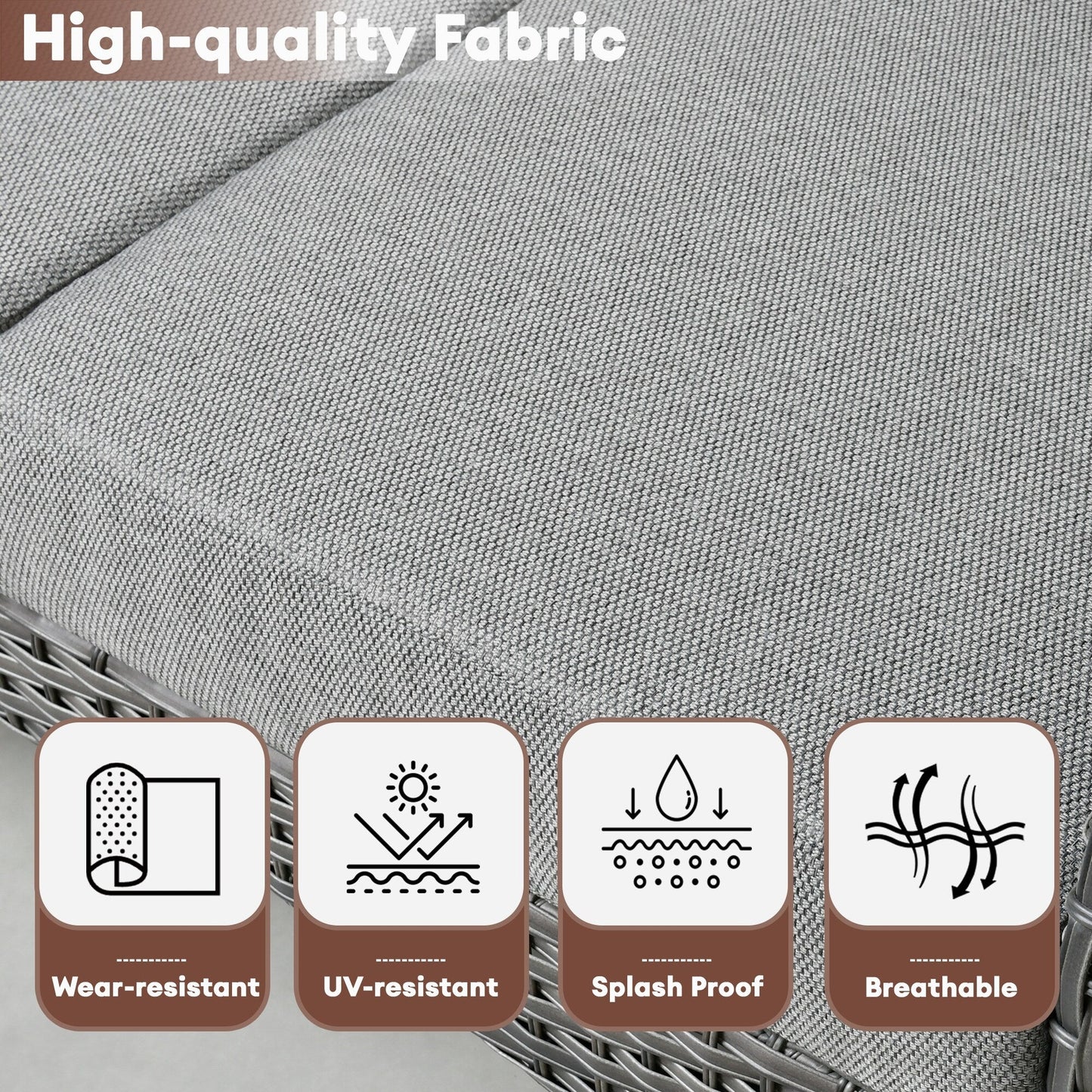 Ensemble de conversation de patio extérieur XIZZI 4 pièces avec table