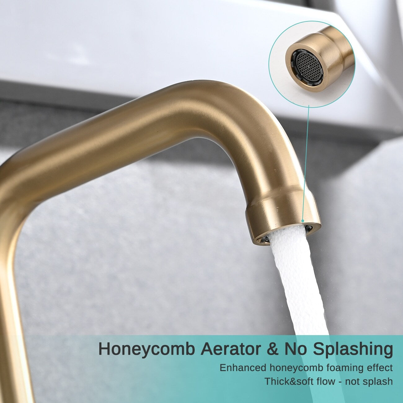 Robinet de lavabo de luxe YASIU 8 pouces à entraxe large avec bonde escamotable