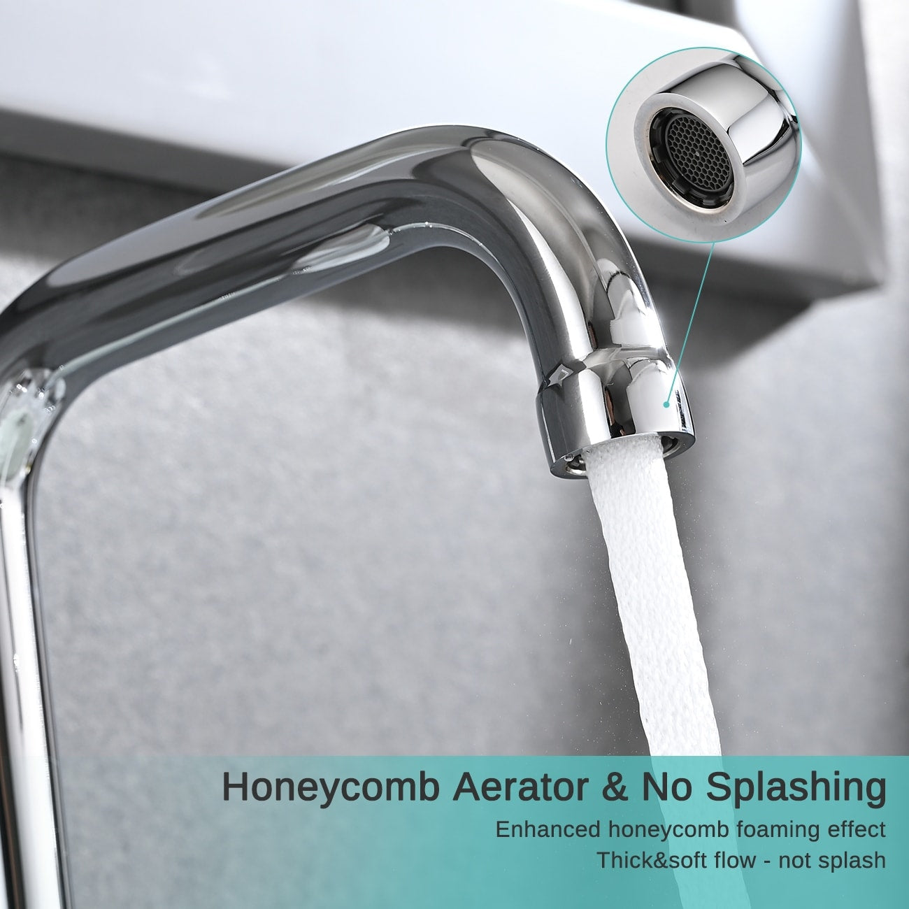 Robinet de lavabo de luxe YASIU 8 pouces à entraxe large avec bonde escamotable