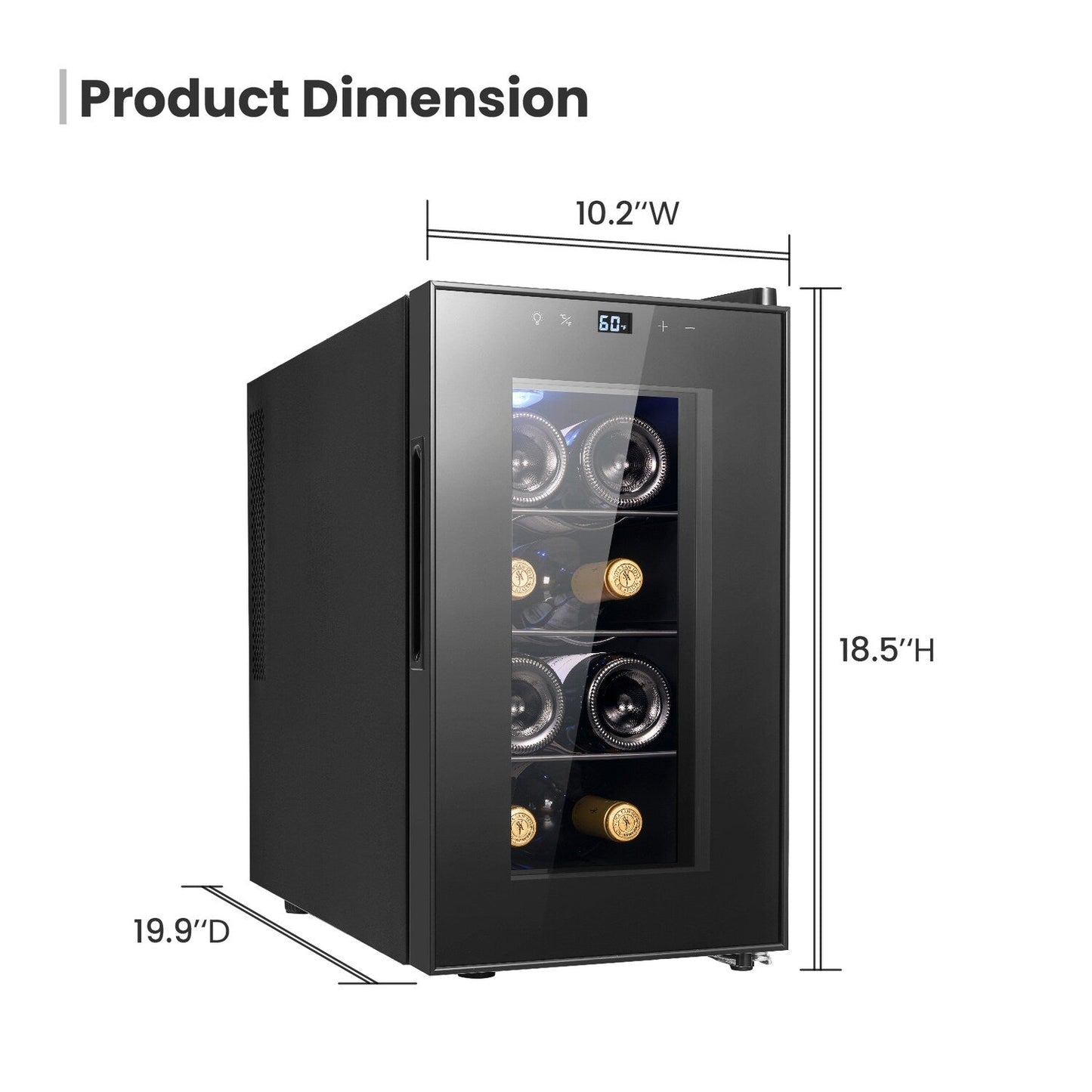 Mini-réfrigérateur à vin Yeego 8 bouteilles