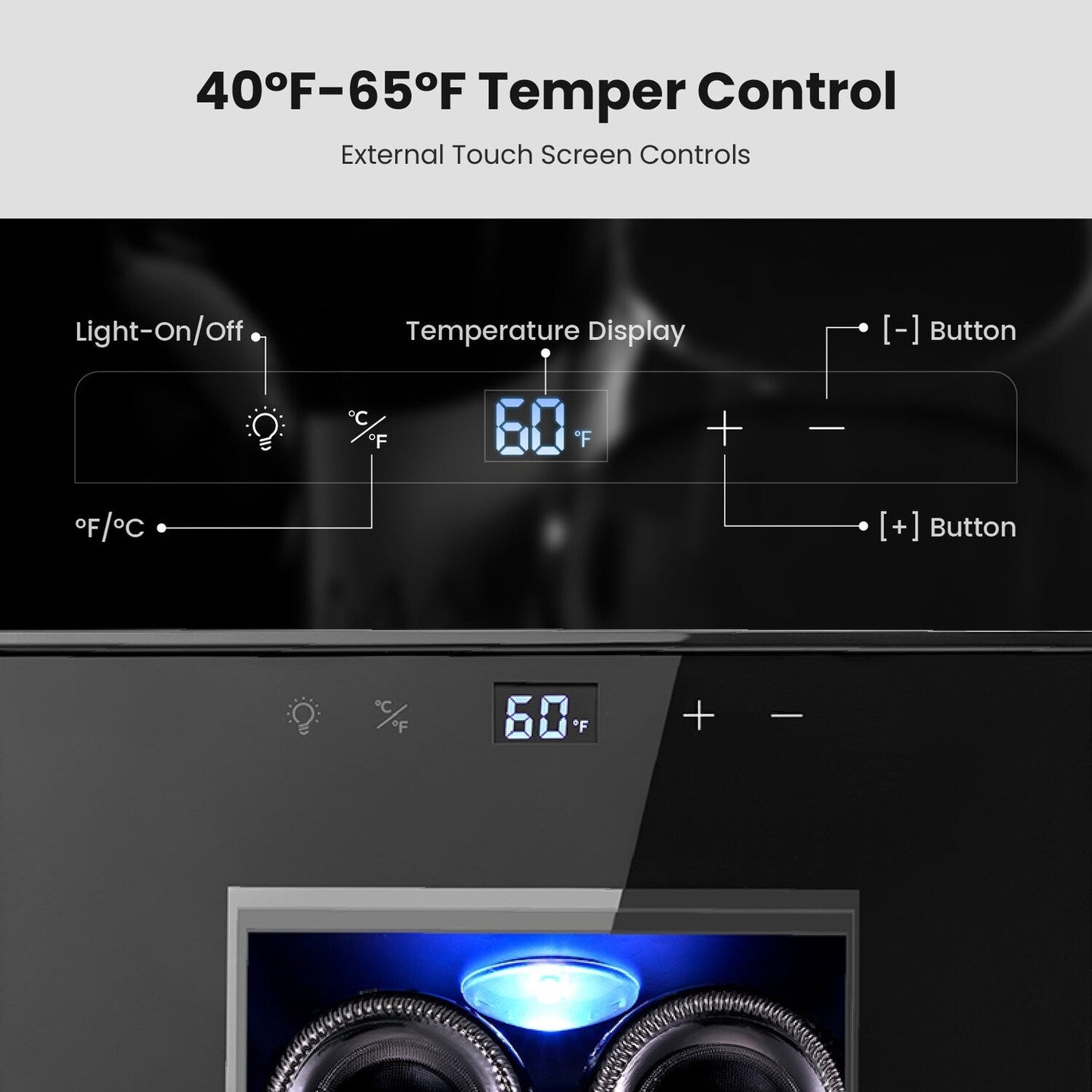 Mini-réfrigérateur à vin Yeego 8 bouteilles