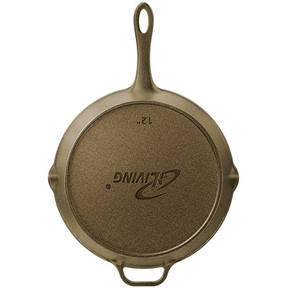 Poêle en fonte polie miroir iLiving Seasoned Modern Heirloom 12 (2,7/3,7 L)